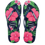 HAVAIANAS SLIM FLORAL MARINHO/MARINHO 37/38