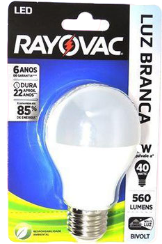 LAMPADA RAYOVAC LED 4,9W BIVOLT LUZ BRANCA