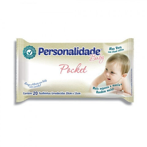 TOALHA UMEDECIDO  PERSONALIDADE BABY POCKET C/20