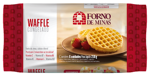 WAFFLE FORNO DE MINAS TRADICIONAL C/6 210G