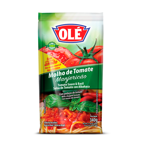 MOLHO TOMATE OLE REFOGADO MANJERICAO VD 340G