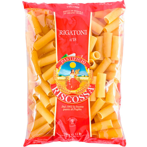 MACARRÃO RISCOSSA RIGATONI Nº 18 500g