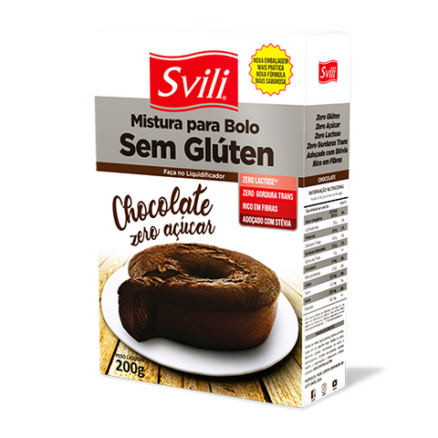 MIST BOLO SVILI  SEM GLUTEN ZERO CHOCOLATE 200G