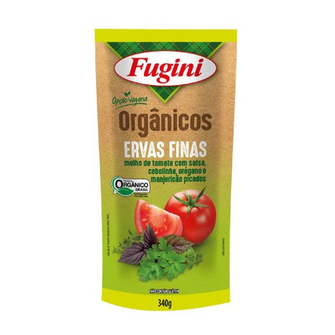 MOLHO TOMATE FUGINI ORGANICO ERVAS FINAS SH 340g
