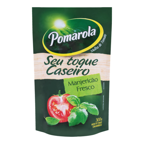 MOLHO TOMATE POMAROLA CASEIRO MANJERICAO SH 300G