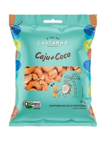 CASTANHA CAJU C/ COCO A TAL DA CASTANHA  SH 50g