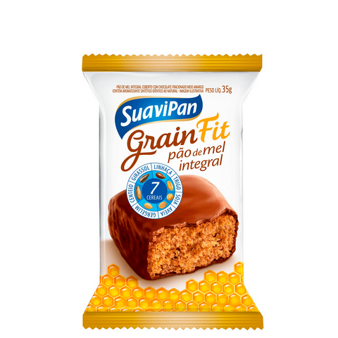 PAO DE MEL SUAVIPAN GRAINFIT INTEGRAL CHOC 35g