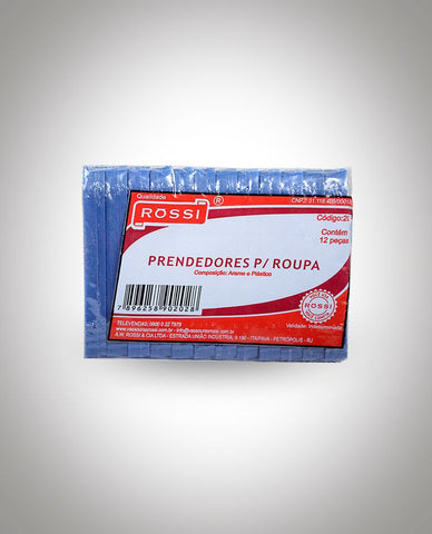 PRENDEDOR ROUPA ROSSI PLASTICO PEQ C/12