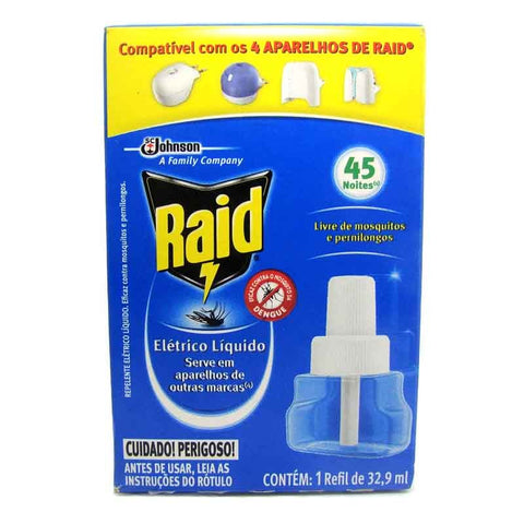 REPELENTE RAID REF 45 NOITES 32,9ML