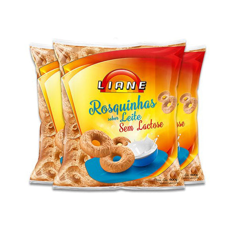 BISCOITO LIANE ROSQUINHA LEITE S/LACTOSE 400g