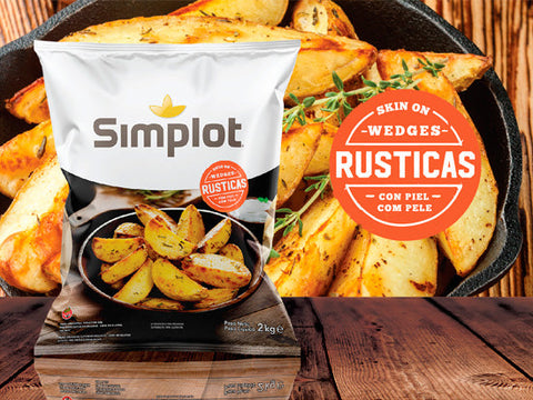 BATATA PRE FRITA SIMPLOT RUSTICA 700g