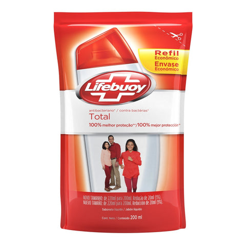 SABONETE LIQ LIFEBUOY TOTAL RF 200ML