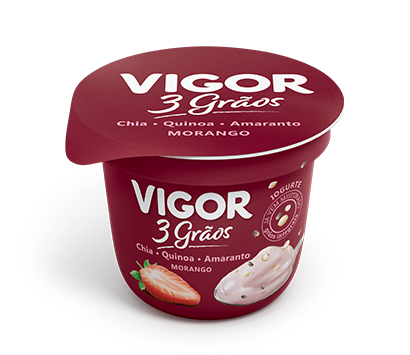 IOG VIGOR 3 GRAOS ZERO ACUCAR MORANGO 100g
