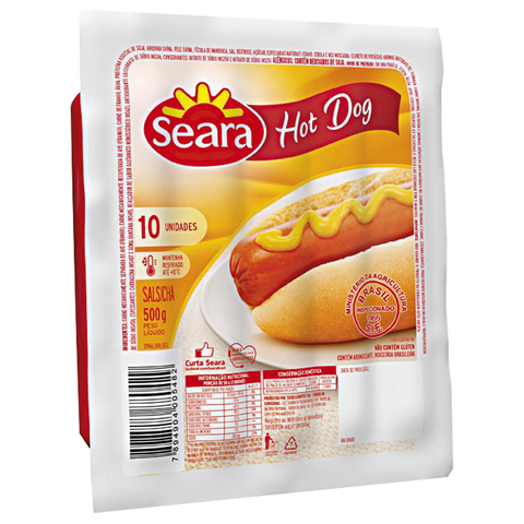 SALSICHA SEARA HOT DOG 500g