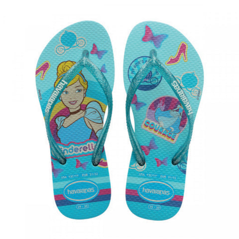 HAVAIANAS KIDS SLIM PRINCESS AZUL CEU 25/26