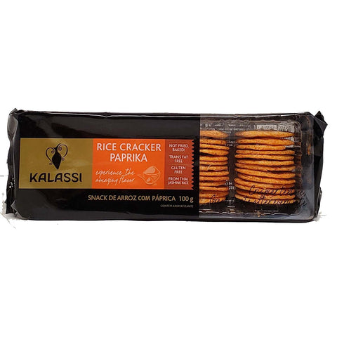 BISCOITO KALASSI RICE CRACKER PAPRIKA 100G