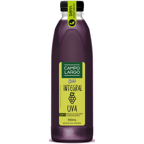 SUCO UVA CAMPO LARGO COLD TINTO INTEGRAL 900ML