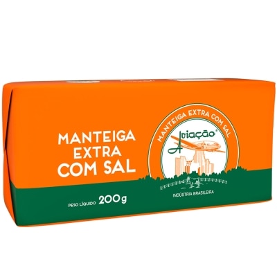 MANTEIGA AVIACAO EXTRA C/ SAL 200G