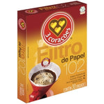 FILTRO DE PAPEL 3 CORACOES 102 C/30
