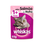 RACAO WHISKAS SALMAO SH 85G