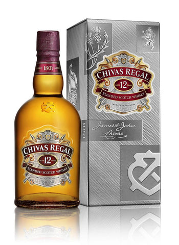 WHISKY CHIVAS REGAL BLENDED SCOTH 12 ANOS 1L